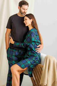 Women's EcoFlannel™ Above Knee Henley Nightshirt Womens>Sleep and Lounge>Nightgown Fishers Finery 