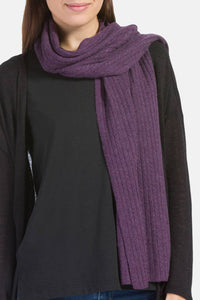 Women's 100% Cashmere Cable Knit Scarf with Gift Box Womens>Accessories>Scarf Fishers Finery 