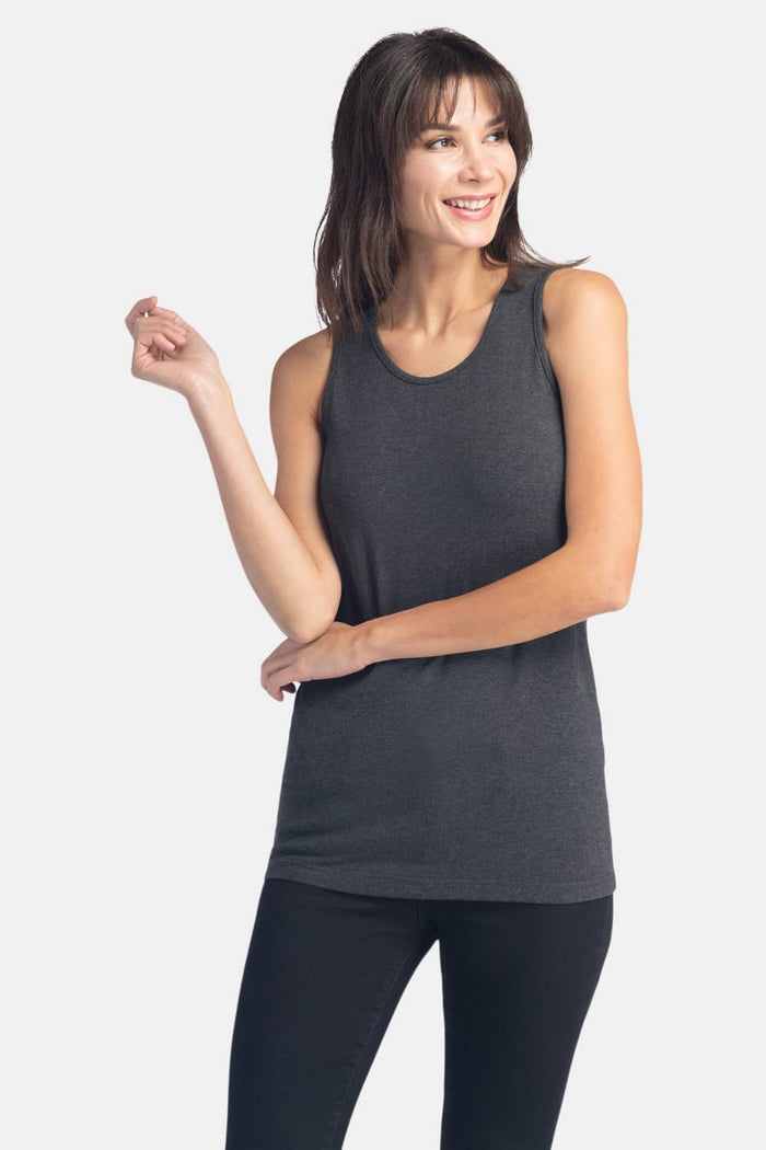 Women's Essential EcoFabric™ Tank Top Womens>Casual>Top Fishers Finery Heather Gray X-Small 