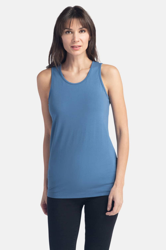 Women's Essential EcoFabric™ Tank Top Womens>Casual>Top Fishers Finery Moonlight Blue X-Small 