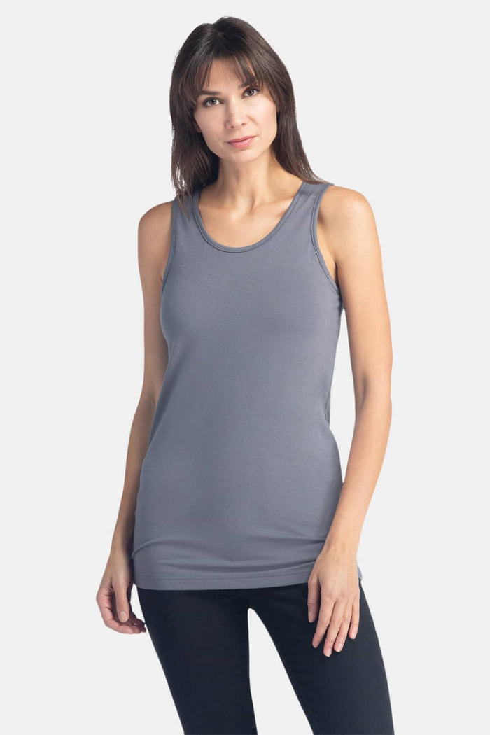 Women's Essential EcoFabric™ Tank Top Womens>Casual>Top Fishers Finery Slate X-Small 