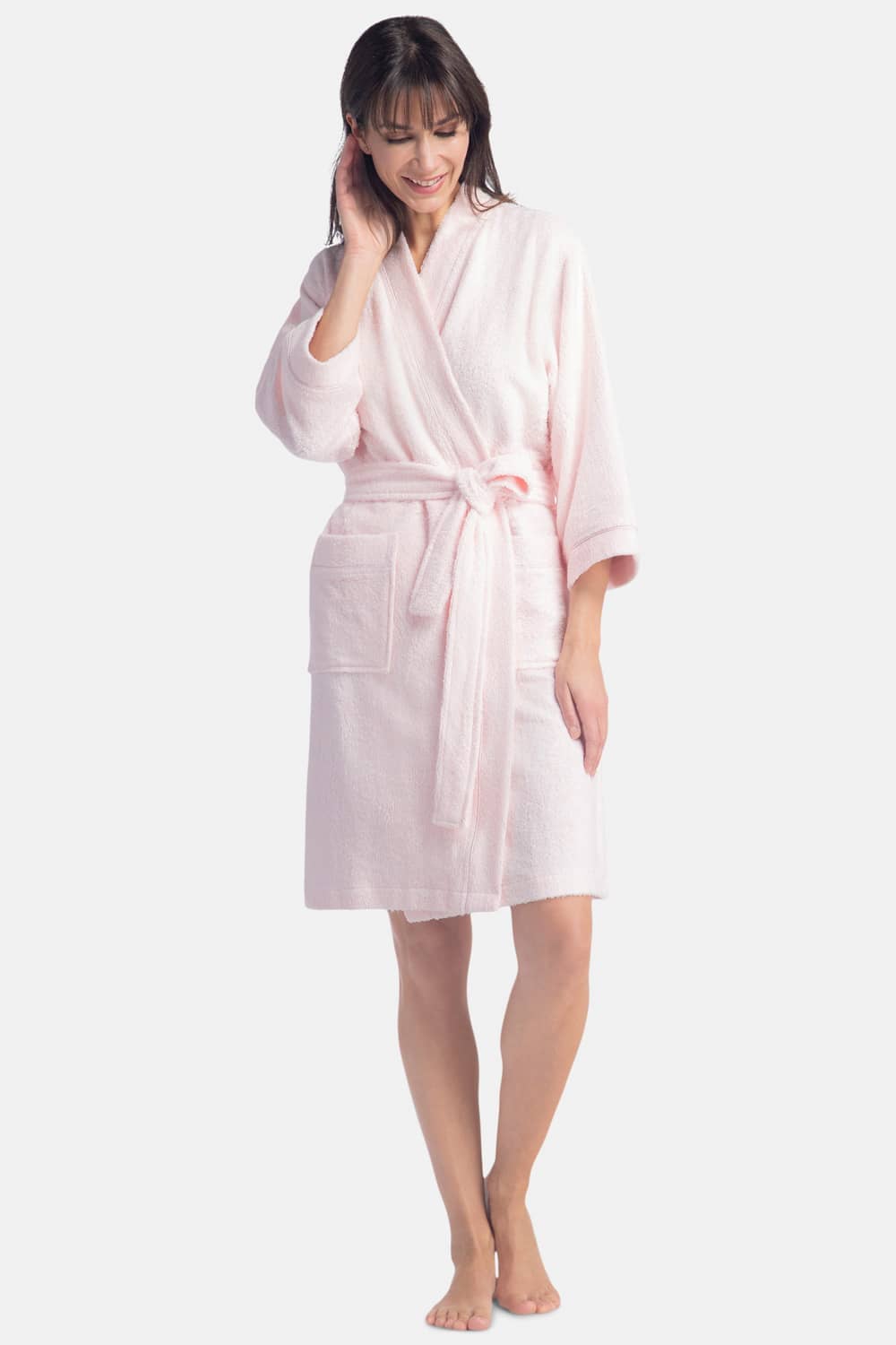 Women's Kimono Style Terry Cloth Bathrobe Womens>Spa>Robe Fishers Finery 