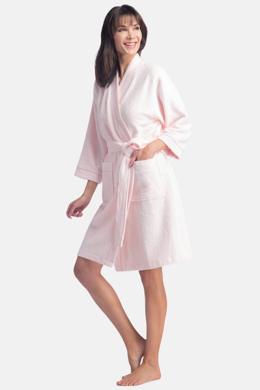 Women's Kimono Style Terry Cloth Bathrobe Womens>Spa>Robe Fishers Finery 