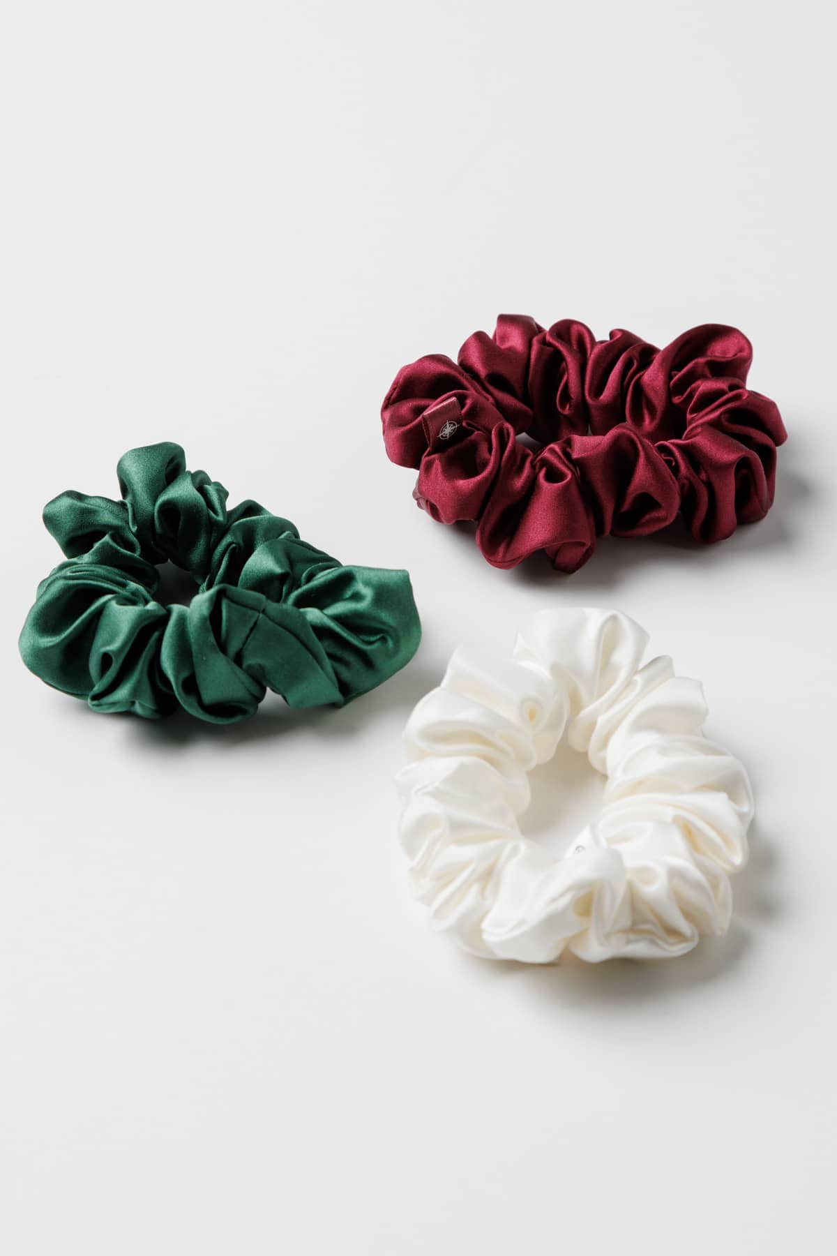 100% Pure Mulberry Silk Hair Scrunchies with Gift Box - Set of 3 Large Hair Ties Womens>Beauty>Hair Care Fishers Finery Christmas 