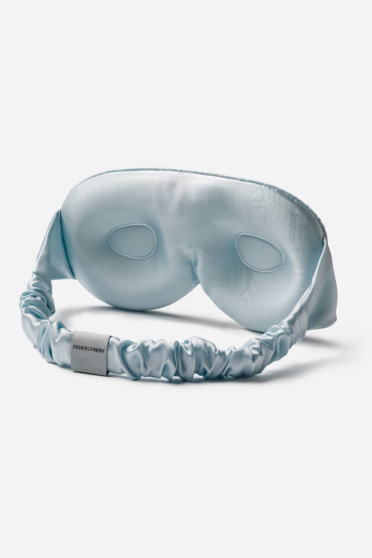 100% Organic Mulberry Silk Contoured Sleep Mask with Gift Box - NEW DESIGN Beauty>Masks Fishers Finery Misty Blue 