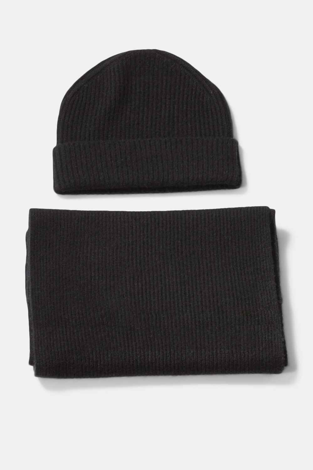 Men's 100% Pure Cashmere 2pc Rib Knit Set with Gift Box Mens>Accessories>Sets Fishers Finery 