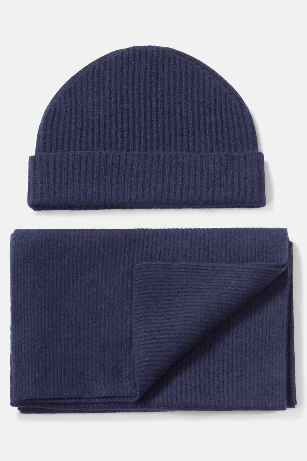 Men's 100% Pure Cashmere 2pc Rib Knit Set with Gift Box Mens>Accessories>Sets Fishers Finery 