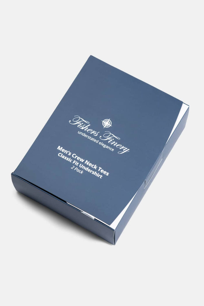 Men's Classic Fit Soft Stretch Crew Neck Undershirt Mens>Casual>Tops Fishers Finery