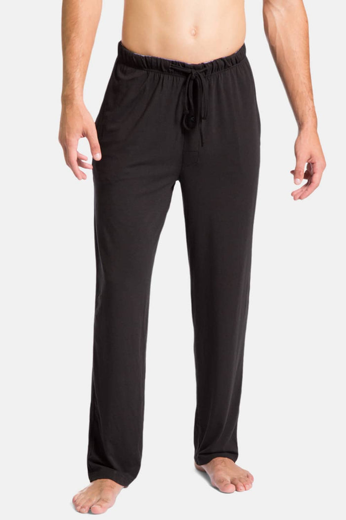 Men's Jersey Pajama Pant - All Day Comfort Mens>Sleep and Lounge>Pants Fishers Finery Black S Regular