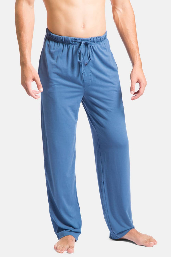 Men's Jersey Pajama Pant - All Day Comfort Mens>Sleep and Lounge>Pants Fishers Finery Blue S Regular