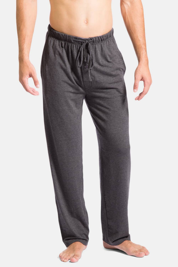 Men's Jersey Pajama Pant - All Day Comfort Mens>Sleep and Lounge>Pants Fishers Finery Charcoal S Regular