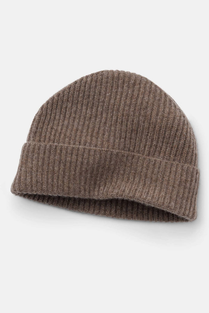 Men's 100% Pure Cashmere Ribbed Hat Mens>Accessories>Hat Fishers Finery 