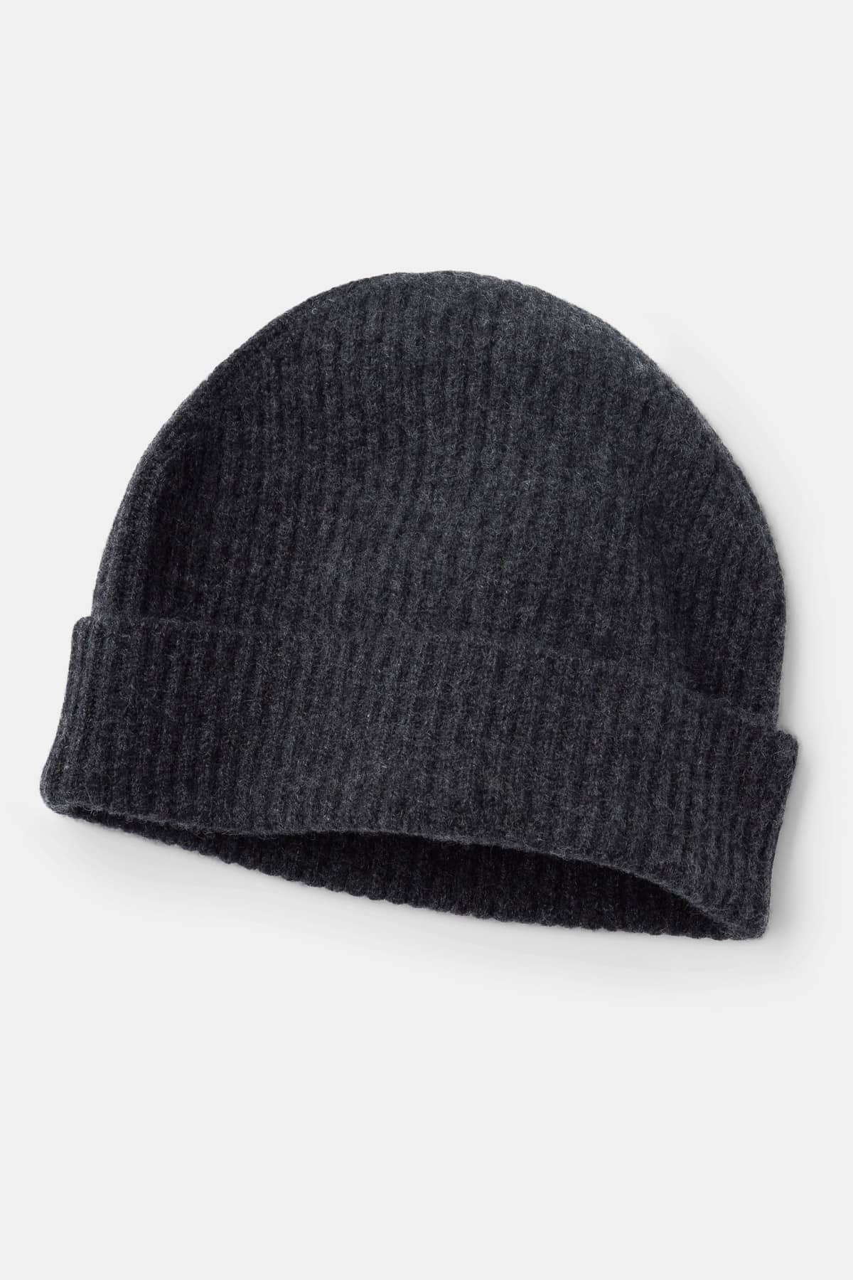 Men's 100% Pure Cashmere Ribbed Hat Mens>Accessories>Hat Fishers Finery 