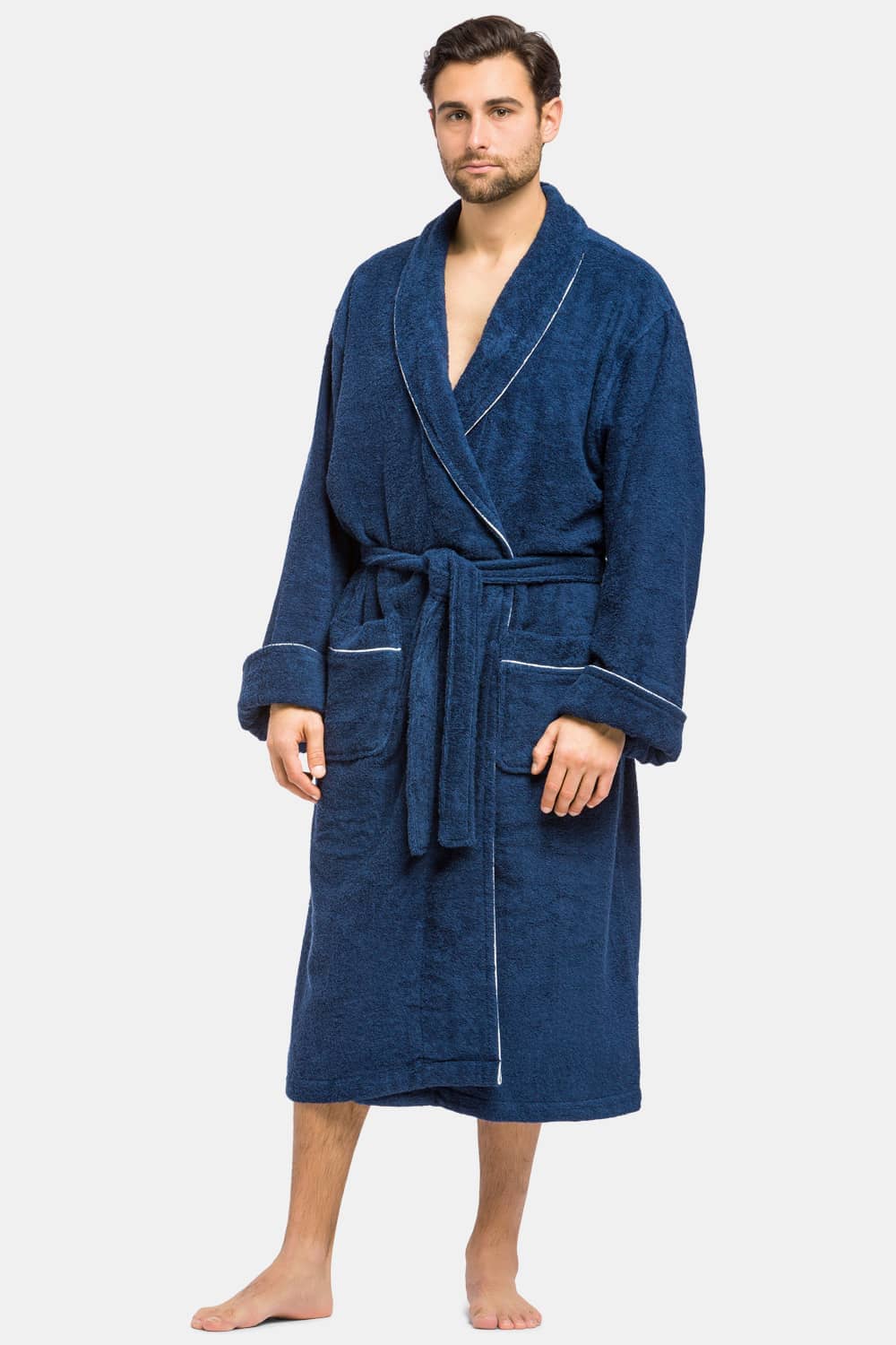 Men's Robes | Mens Terry Cloth Bathrobe | Spa Robe | Fishers Finery