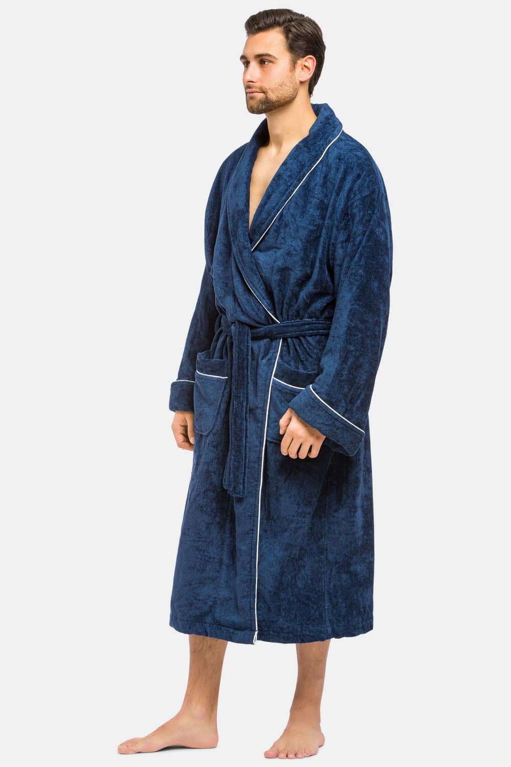 Men's Premier Turkish-Style Full Length Terry Cloth Spa Robe Mens>Sleepwear>Robe Fishers Finery 