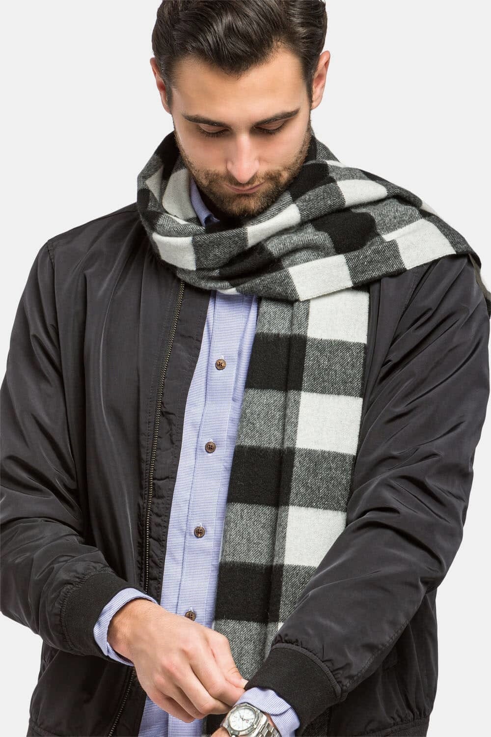 Men's Classic 100% Pure Cashmere Scarf Mens>Accessories>Scarf Fishers Finery 