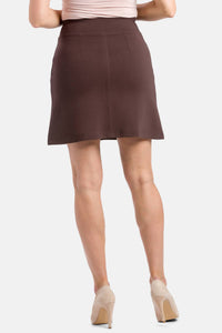 Women's Ponte Knit A-Line Skirt with Pockets Womens>Skirt Fishers Finery 