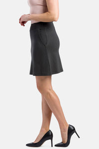 Women's Ponte Knit A-Line Skirt with Pockets Womens>Skirt Fishers Finery 