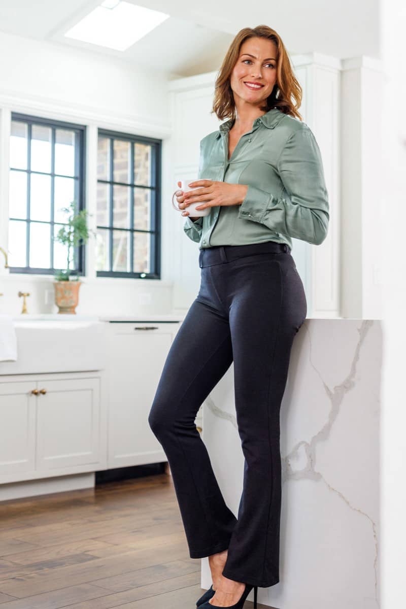 Premium Women's Stretch Ponte Pants - Wear to Work - Dressy