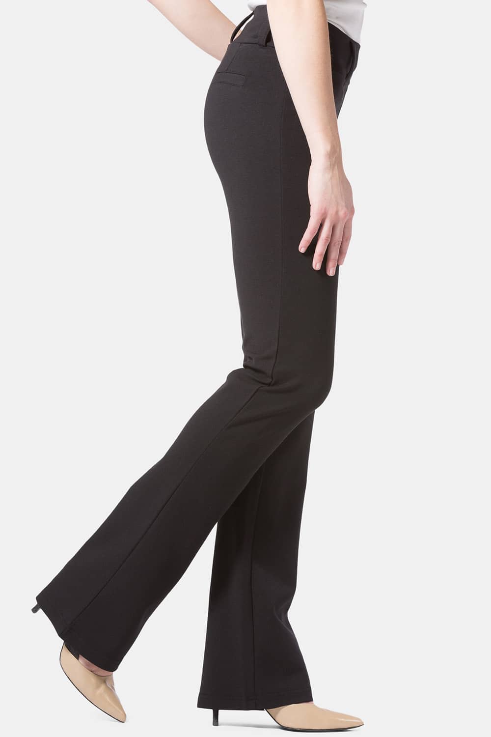 Fishers Finery Women's Ecofabric Ponte Stretch Boot Leg Dress Pant; Pull On