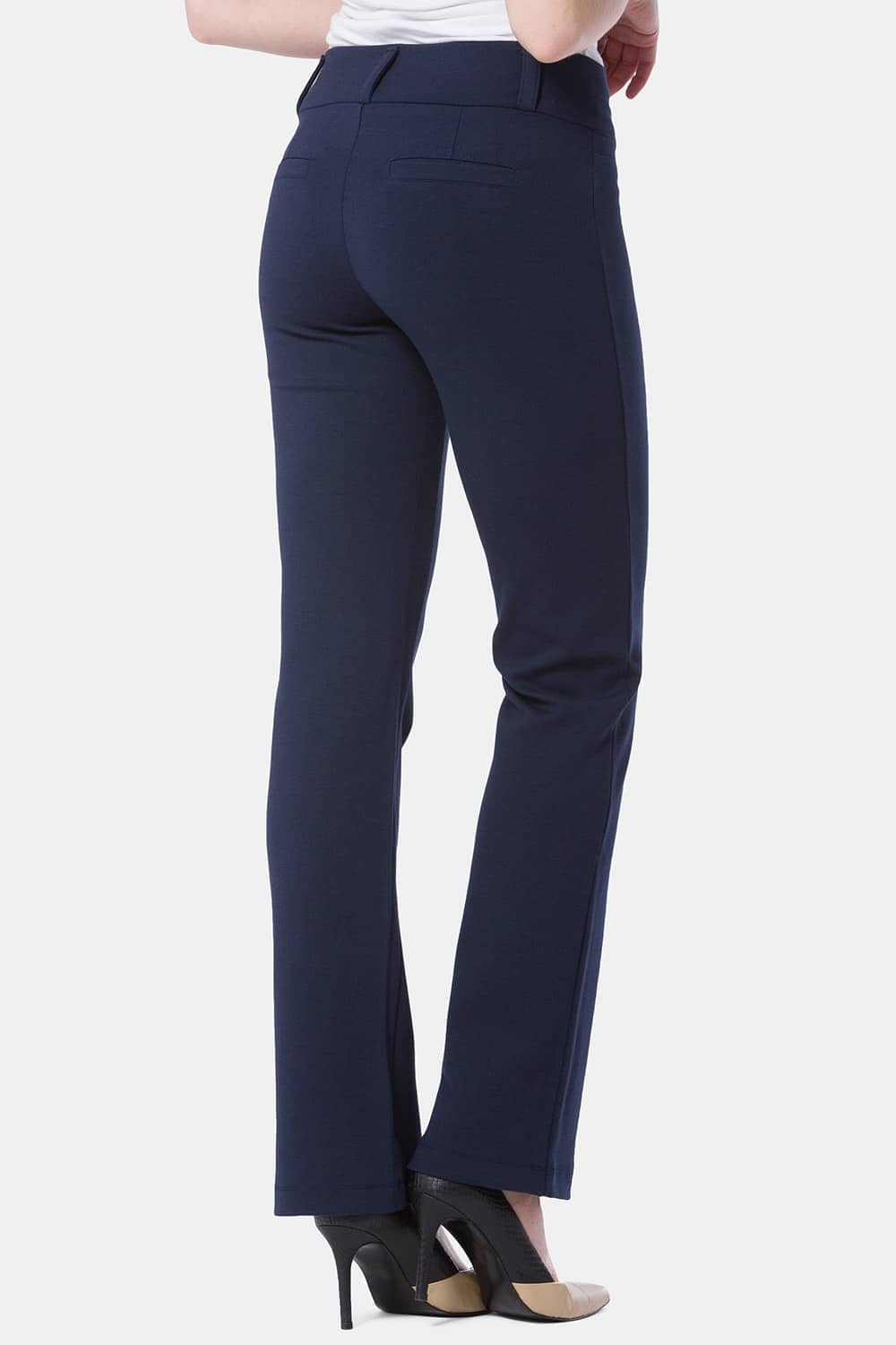 Women's Ponte Knit Pull-On Boot Leg Work Pant - NEW & IMPROVED FIT Womens>Pants Fishers Finery 