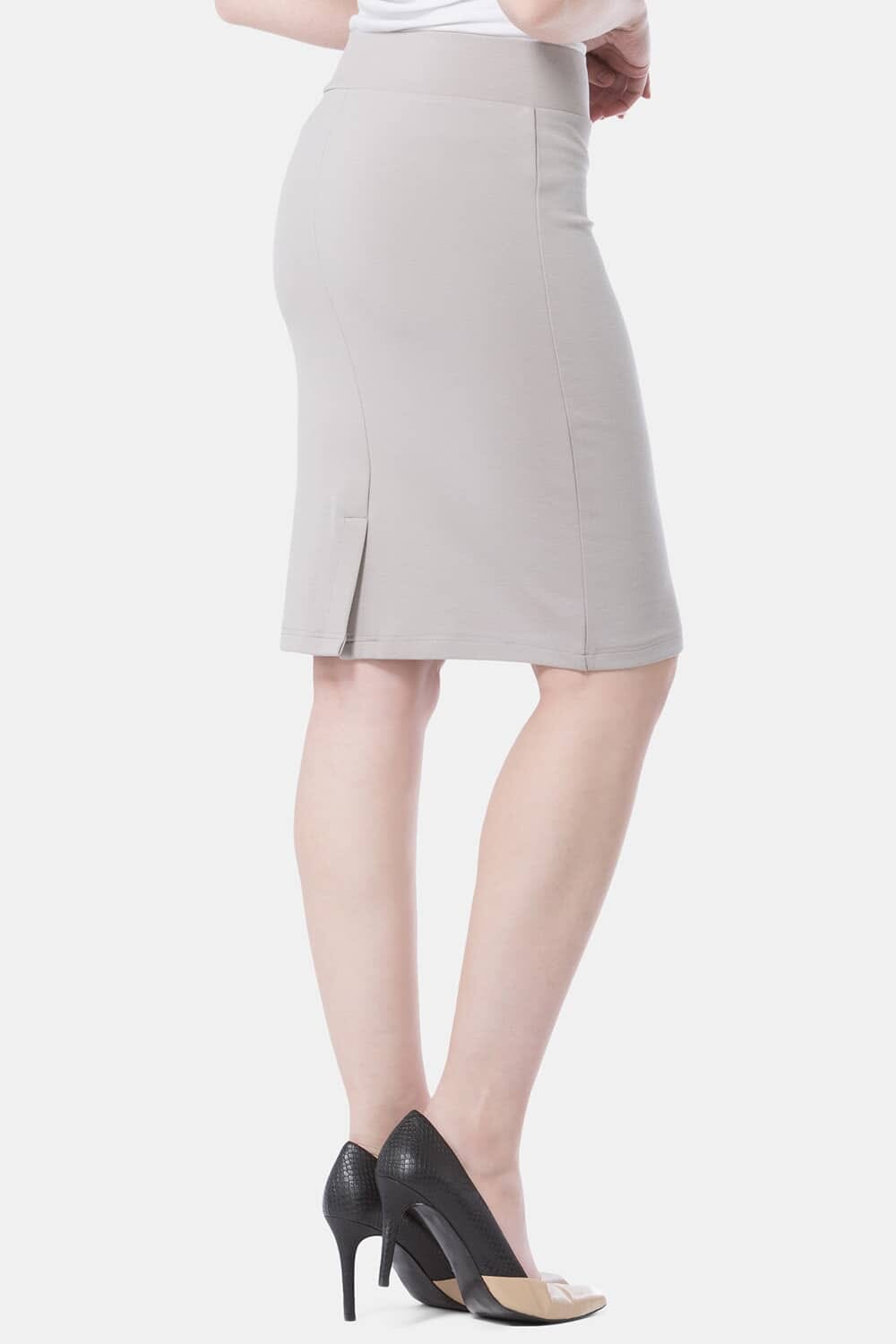 Women's Ponte Knit Pull-On Pencil Skirt Womens>Skirt Fishers Finery 