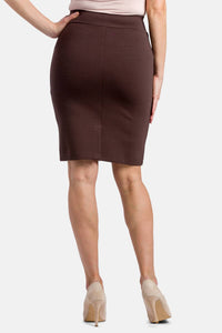 Women's Ponte Knit Pull-On Pencil Skirt Womens>Skirt Fishers Finery 