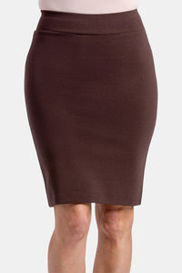 Women's Ponte Knit Pull-On Pencil Skirt Womens>Skirt Fishers Finery 