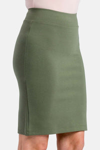 Women's Ponte Knit Pull-On Pencil Skirt Womens>Skirt Fishers Finery 