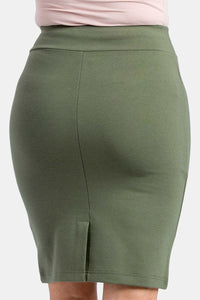 Women's Ponte Knit Pull-On Pencil Skirt Womens>Skirt Fishers Finery 