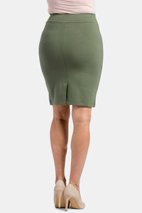 Women's Ponte Knit Pull-On Pencil Skirt Womens>Skirt Fishers Finery 