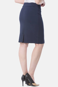 Women's Ponte Knit Pull-On Pencil Skirt Womens>Skirt Fishers Finery 