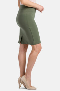 Women's Ponte Knit Pull-On Pencil Skirt Womens>Skirt Fishers Finery 