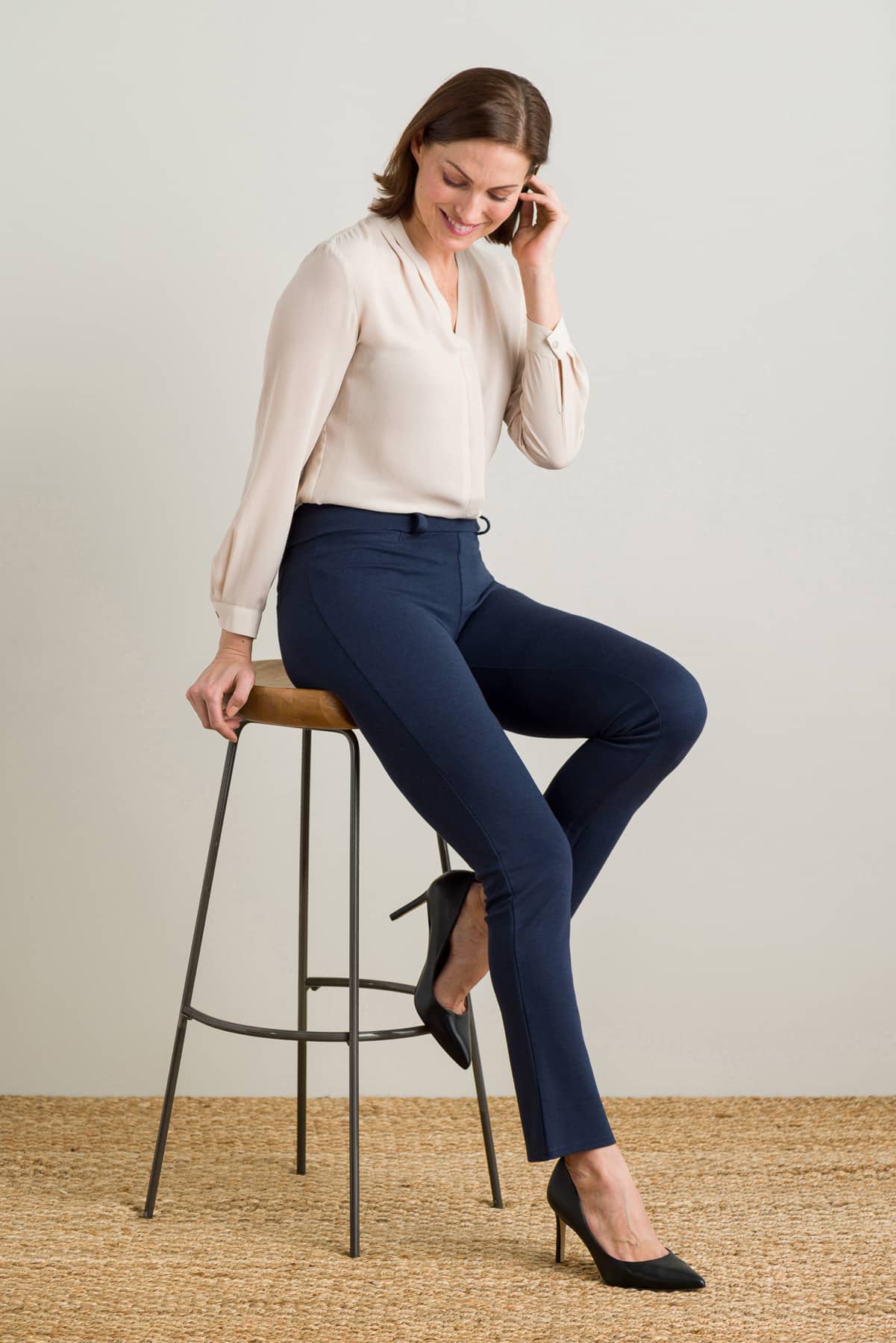 Buy Navy blue Trousers & Pants for Women by DREAM BEAUTY FASHION Online |  Ajio.com