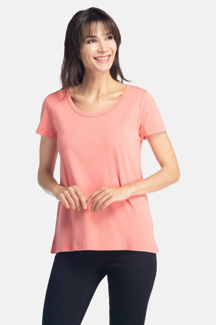 Women's Relaxed EcoFabric™ Scoop Neck Tee Womens>Casual>Top Fishers Finery 