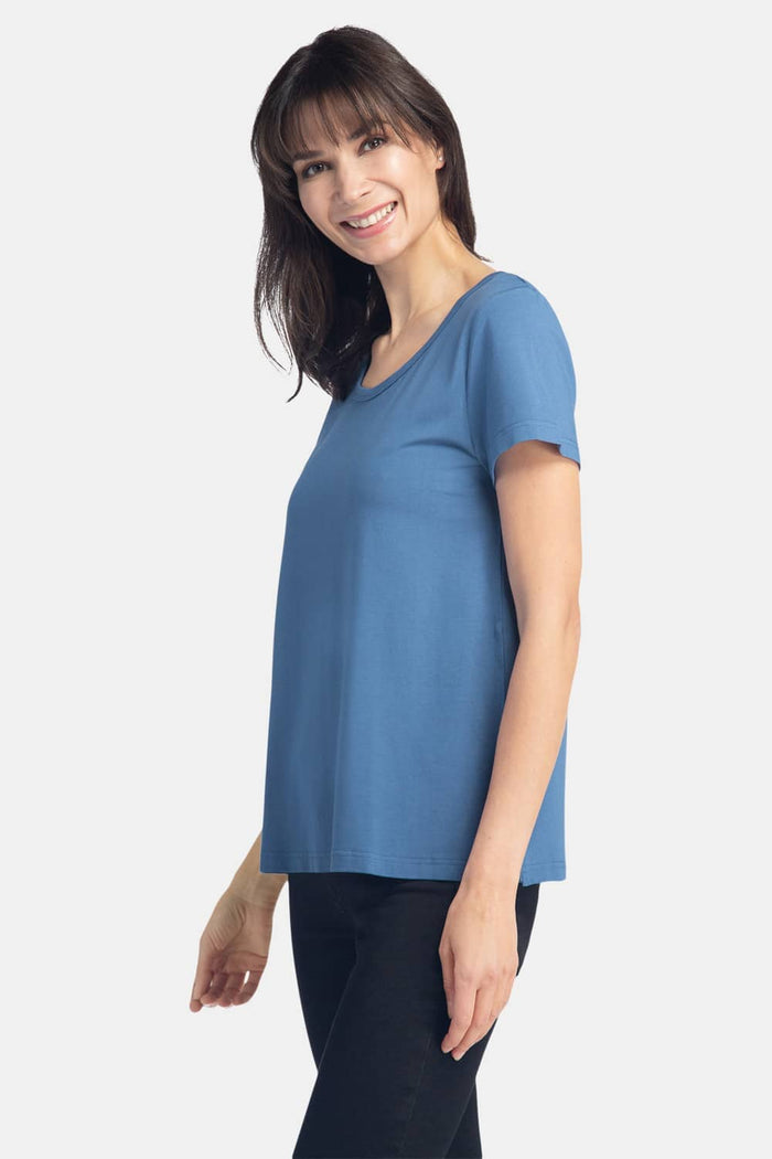 Women's Relaxed EcoFabric™ Scoop Neck Tee Womens>Casual>Top Fishers Finery 