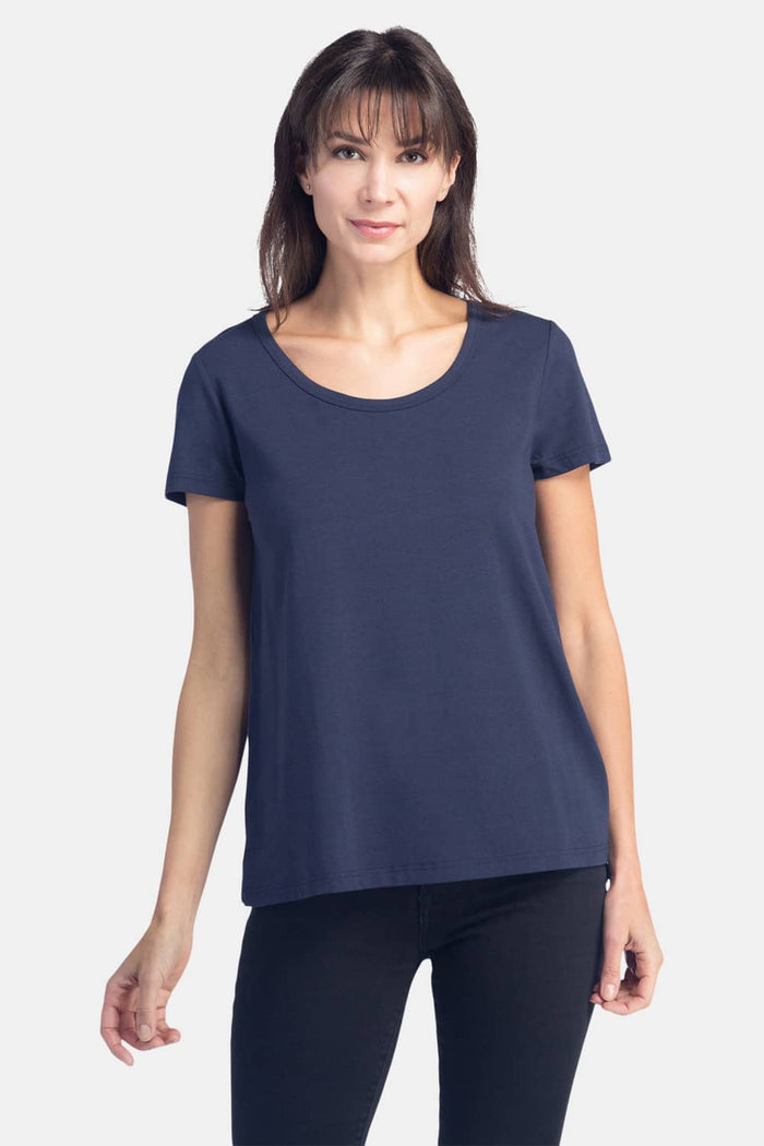 Women's Relaxed EcoFabric™ Scoop Neck Tee Womens>Casual>Top Fishers Finery 