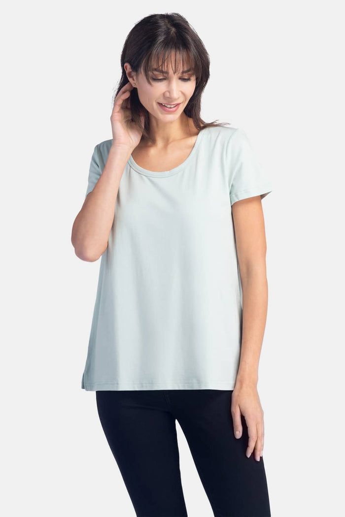 Women's Relaxed EcoFabric™ Scoop Neck Tee Womens>Casual>Top Fishers Finery 