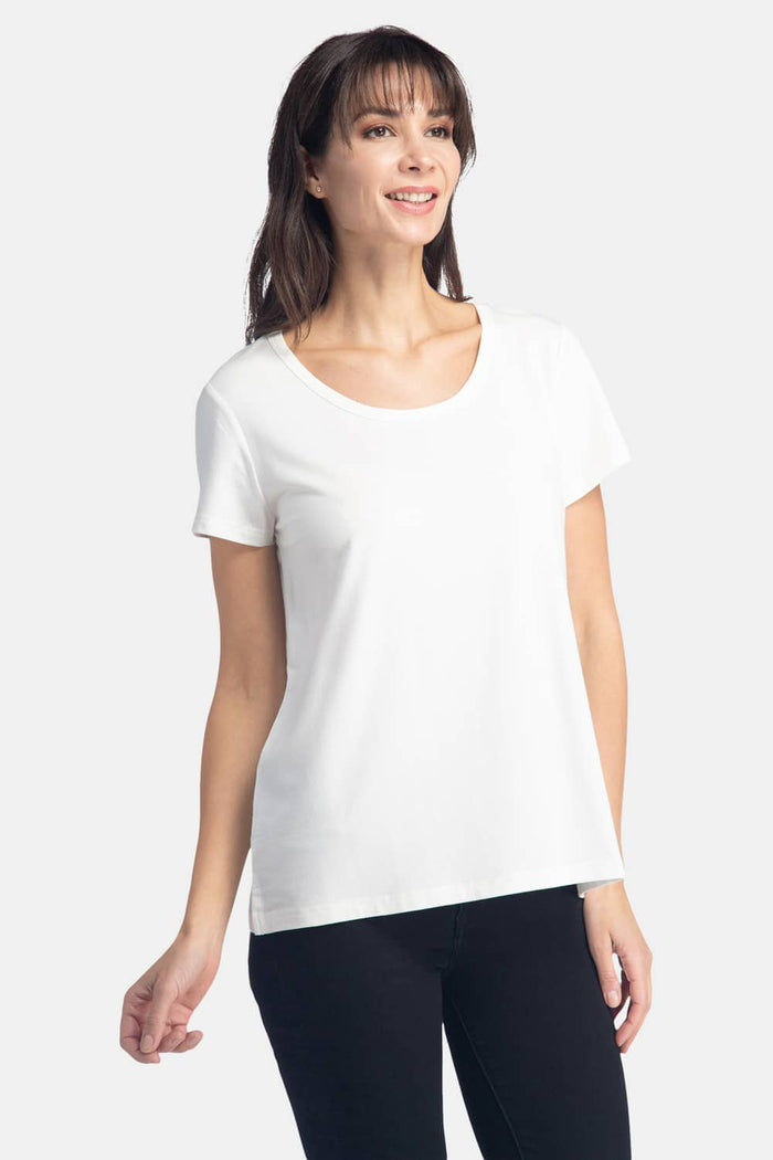 Women's Relaxed EcoFabric™ Scoop Neck Tee Womens>Casual>Top Fishers Finery 