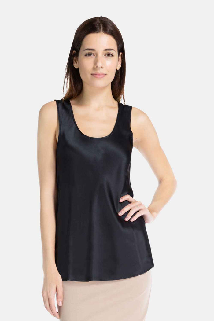 Women's 100% Pure Mulberry Silk Camisole Womens>Casual>Top Fishers Finery Moonless Night XS 