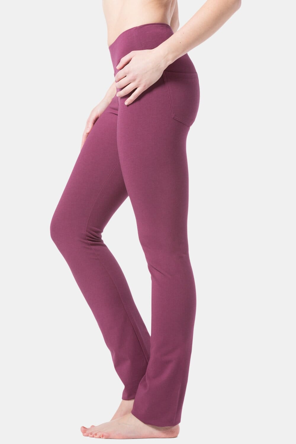 Women's EcoFabric™ Straight Leg Yoga Pant with Back Pockets Womens>Activewear>Yoga Pants Fishers Finery 