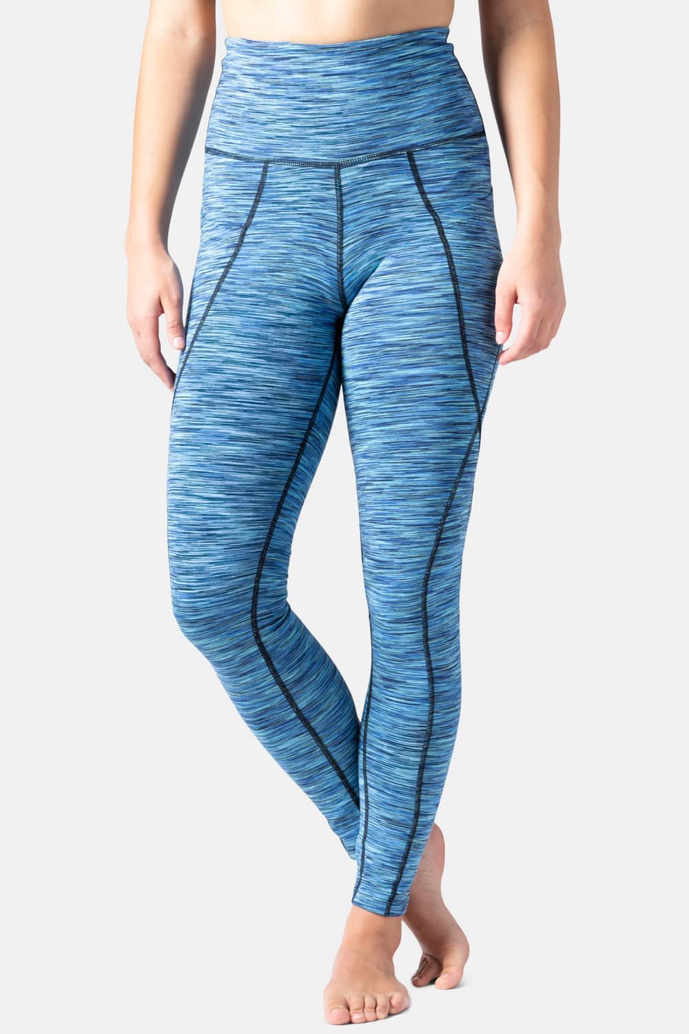 Women's EcoFabric™ Super High-Rise Active Legging Tight Womens>Activewear>Yoga Pants Fishers Finery Blue Space Dye X-Small 