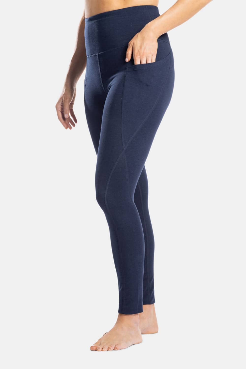 Womens Activewear Workout Legging with Side Pockets Fishers Finery