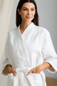 Women's Modal Kimono Resort Spa Robe with Quilted Design - NEW & IMPROVED FABRIC Womens>Sleep and Lounge>Robe Fishers Finery