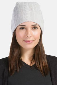 Women's 100% Pure Cashmere Cable Knit Hat Womens>Accessories>Hat Fishers Finery 