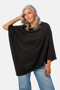 Women's 100% Pure Cashmere Knit Poncho and Gift Box Womens>Accessories>Cashmere>Poncho Fishers Finery 