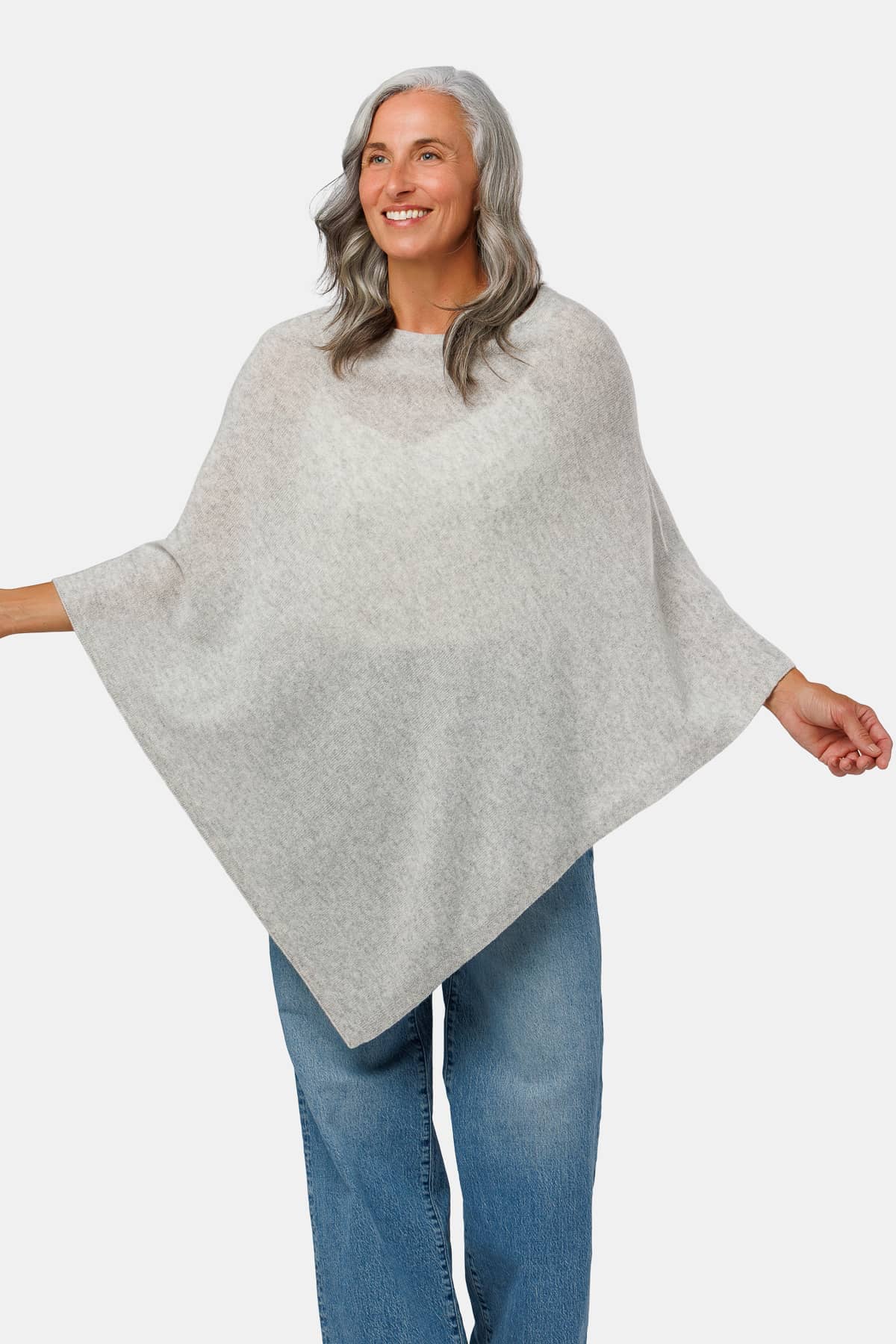 Women's 100% Pure Cashmere Knit Poncho and Gift Box Womens>Accessories>Cashmere>Poncho Fishers Finery 