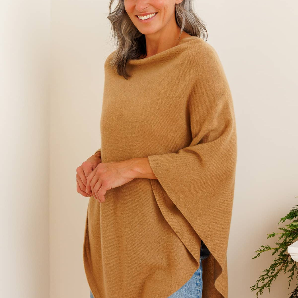womens-cashmere-knit-poncho-