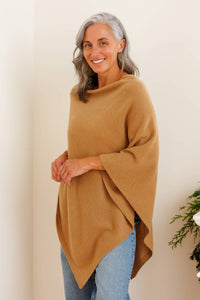 Women's 100% Pure Cashmere Knit Poncho and Gift Box Womens>Accessories>Cashmere>Poncho Fishers Finery 
