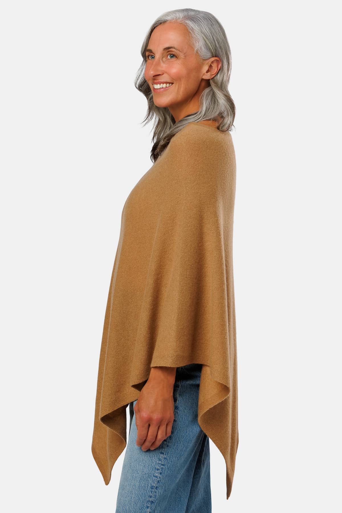 Women's 100% Pure Cashmere Knit Poncho and Gift Box Womens>Accessories>Cashmere>Poncho Fishers Finery 